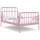 vidaXL Ausziehbett Rosa Metall 80x130/200 cm