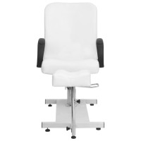 vidaXL Massagestuhl mit Fußstütze Weiß...