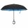 vidaXL Regenschirm C-Griff Schwarz 108 cm