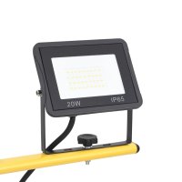 vidaXL LED-Fluter mit Stativ 2x20 W Warmweiß