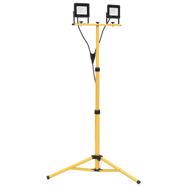 vidaXL LED-Fluter mit Stativ 2x30 W Warmweiß