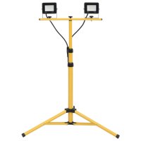vidaXL LED-Fluter mit Stativ 2x20 W Kaltweiß