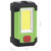 vidaXL LED-Strahler Tragbar Solarbetrieben 7W Kaltweiß