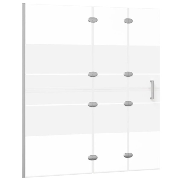 WOWONA Faltbare Duschkabine ESG 120x140 cm Wei&szlig;