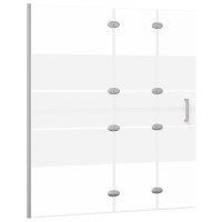 WOWONA Faltbare Duschkabine ESG 120x140 cm Weiß