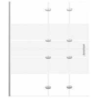 WOWONA Faltbare Duschkabine ESG 120x140 cm Wei&szlig;