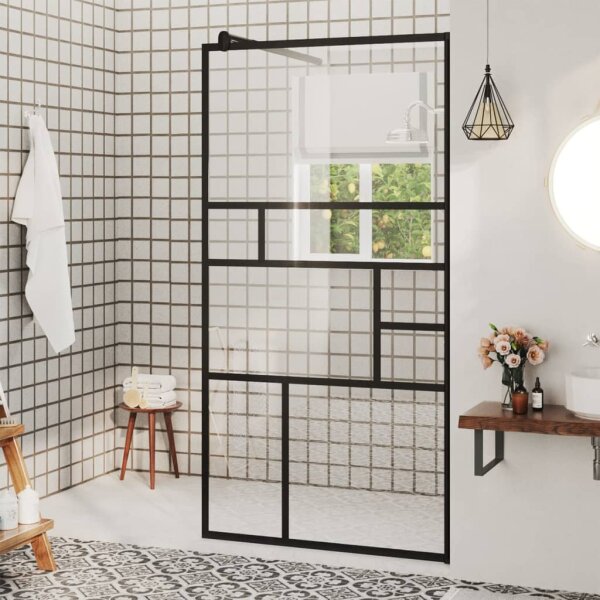 vidaXL Duschwand f&uuml;r Begehbare Dusche mit Klarem ESG Glas 80x195 cm