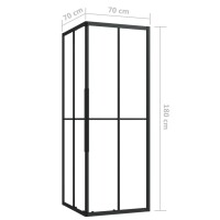 vidaXL Duschkabine ESG 70x70x180 cm