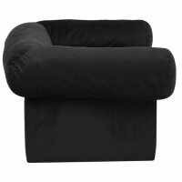 vidaXL Hundesofa mit Schublade Schwarz 75x50x38 cm Pl&uuml;sch