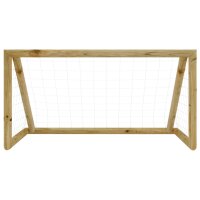 vidaXL Fu&szlig;balltor mit Netz 160x100x80 cm Kiefernholz Impr&auml;gniert