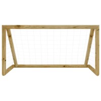 vidaXL Fu&szlig;balltor mit Netz 120x80x60 cm Kiefernholz Impr&auml;gniert