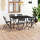 vidaXL 7-tlg. Garten-Essgruppe Stahl