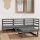 vidaXL 4-tlg. Garten-Lounge-Set Grau Kiefer Massivholz