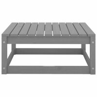 vidaXL 8-tlg. Garten-Lounge-Set Grau Kiefer Massivholz