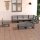 vidaXL 8-tlg. Garten-Lounge-Set Grau Kiefer Massivholz