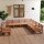 vidaXL 9-tlg. Garten-Lounge-Set Honigbraun Massivholz Kiefer