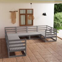 vidaXL 8-tlg. Garten-Lounge-Set Kiefer Massivholz