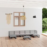 vidaXL 8-tlg. Garten-Lounge-Set Kiefer Massivholz