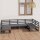 vidaXL 6-tlg. Garten-Lounge-Set Kiefer Massivholz