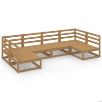 vidaXL 6-tlg. Garten-Lounge-Set Massivholz Kiefer