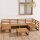 vidaXL 7-tlg. Garten-Lounge-Set Massivholz Kiefer