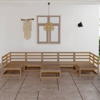 vidaXL 8-tlg. Garten-Lounge-Set Massivholz Kiefer