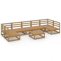 vidaXL 8-tlg. Garten-Lounge-Set Massivholz Kiefer