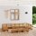 vidaXL 13-tlg. Garten-Lounge-Set Massivholz Kiefer