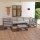 vidaXL 7-tlg. Garten-Lounge-Set Kiefer Massivholz