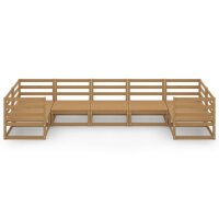 vidaXL 7-tlg. Garten-Lounge-Set Massivholz Kiefer