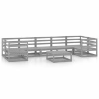 vidaXL 8-tlg. Garten-Lounge-Set Kiefer Massivholz