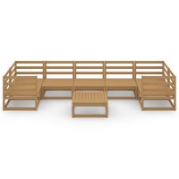 vidaXL 8-tlg. Garten-Lounge-Set Massivholz Kiefer