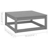 vidaXL 6-tlg. Garten-Lounge-Set mit Kissen Kiefer Massivholz