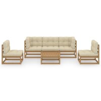 vidaXL 6-tlg. Garten-Lounge-Set mit Kissen Kiefer Massivholz