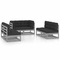 vidaXL 6-tlg. Garten-Lounge-Set mit Kissen Kiefer Massivholz