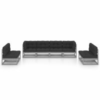 vidaXL 8-tlg. Garten-Lounge-Set mit Kissen Kiefer Massivholz