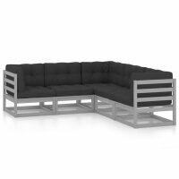 vidaXL 5-tlg. Garten-Lounge-Set mit Kissen Kiefer Massivholz