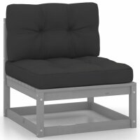 vidaXL 5-tlg. Garten-Lounge-Set mit Kissen Kiefer Massivholz