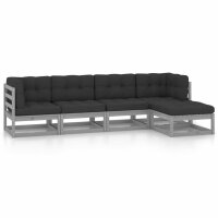 vidaXL 5-tlg. Garten-Lounge-Set mit Kissen Kiefer Massivholz