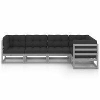 vidaXL 5-tlg. Garten-Lounge-Set mit Kissen Kiefer Massivholz