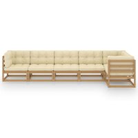 vidaXL 6-tlg. Garten-Lounge-Set mit Kissen Kiefer Massivholz