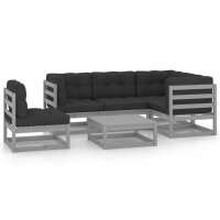 vidaXL 6-tlg. Garten-Lounge-Set mit Kissen Kiefer Massivholz