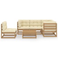 vidaXL 6-tlg. Garten-Lounge-Set mit Kissen Kiefer Massivholz