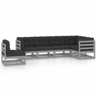 vidaXL 6-tlg. Garten-Lounge-Set mit Kissen Kiefer Massivholz