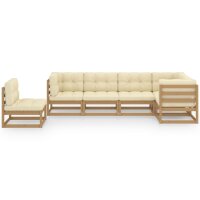 vidaXL 6-tlg. Garten-Lounge-Set mit Kissen Kiefer Massivholz