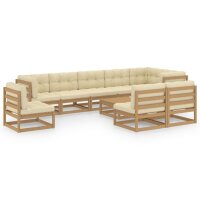 vidaXL 10-tlg. Garten-Lounge-Set mit Kissen Kiefer...