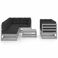 vidaXL 8-tlg. Garten-Lounge-Set mit Kissen Kiefer Massivholz