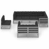 vidaXL 8-tlg. Garten-Lounge-Set mit Kissen Kiefer Massivholz