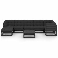 vidaXL 8-tlg. Garten-Lounge-Set mit Kissen Kiefer Massivholz