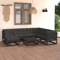 vidaXL 8-tlg. Garten-Lounge-Set mit Kissen Kiefer Massivholz